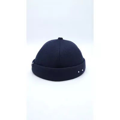 Кепка без козирка феска докер кашемірова з пірсингом VILSS 57-59 Темно-синій 2229/1