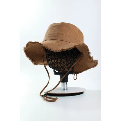 Панама однотонна з широкими полями та регулюванням БАХРОМА KENT&AVER 55-58 Темно-бежевий 2112