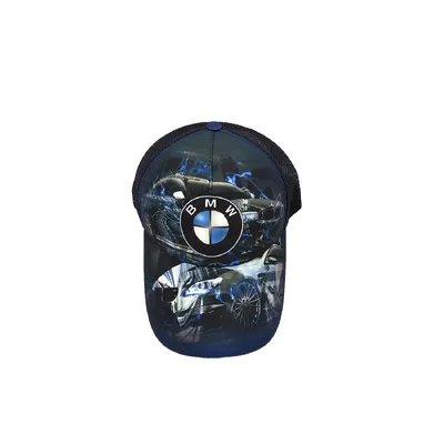 Бейсболка з сіткою та малюнком BMW 52-55 Темно-синій 13847