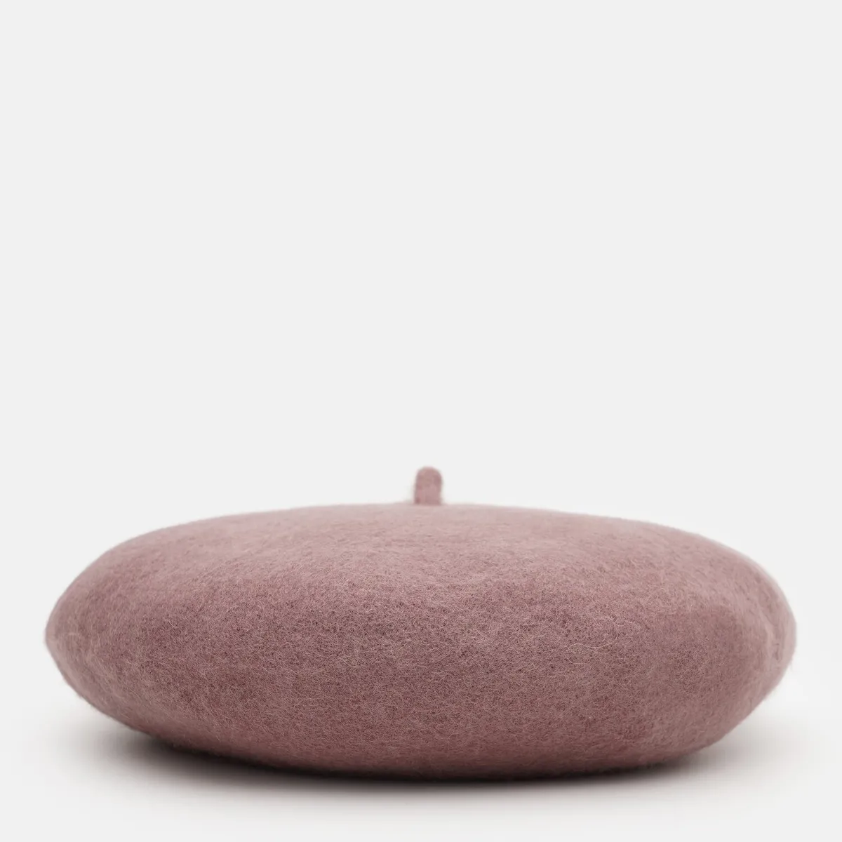 Берет класичний однотонний вовняний 56-58 Fortune Пудровий перламутр 