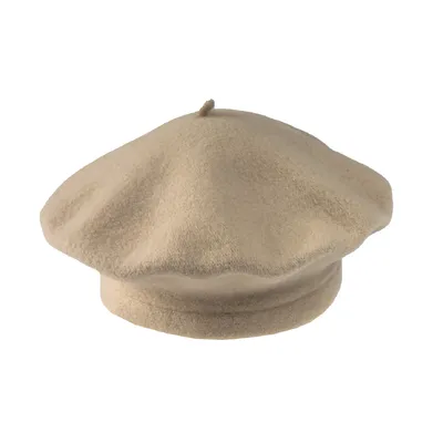 Берет з вовни класичний Flora Tonak 11 Світло-бежевий 15350