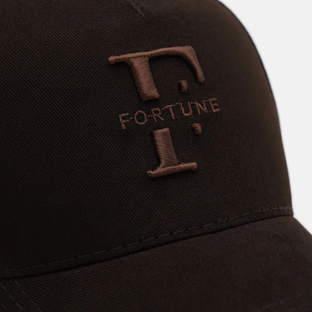 Бейсболка американка хлопковая с логотипом Fortune 55-58 Шоколад 