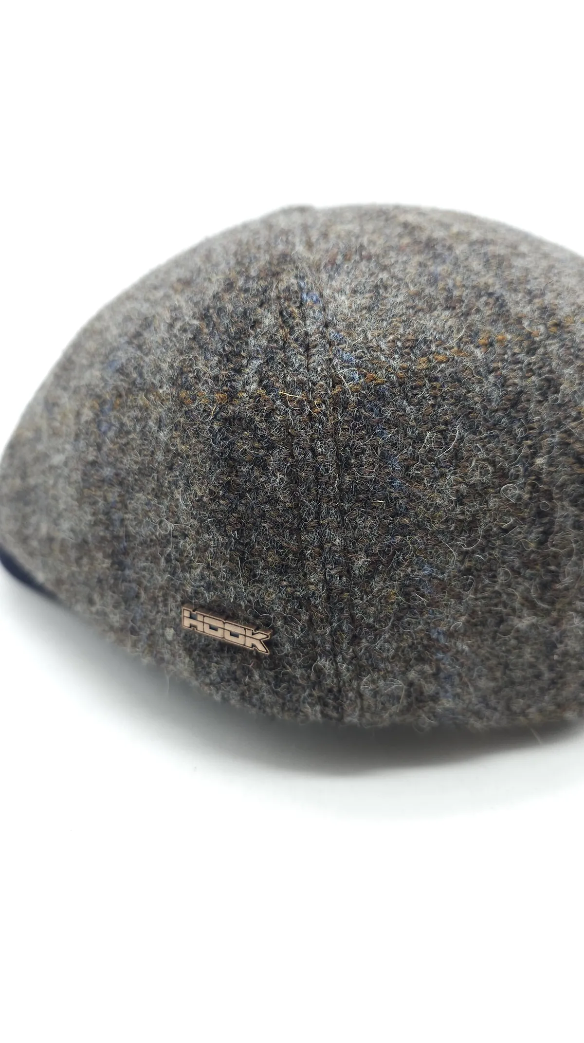 Кепка восьмиклинка вовняна в кольову клітинку 6-LEONARDO HarrisTweed HOOK 56 Коричневий HT-505C2 
