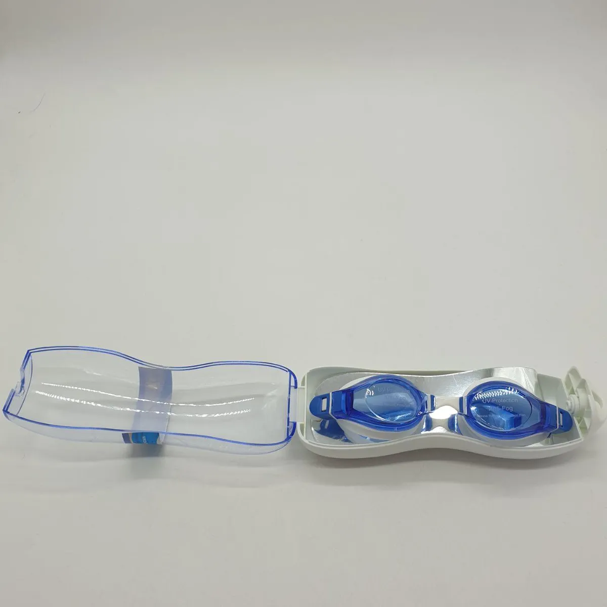 Окуляри для плавання Leacco one size Синій з білим SG1670 