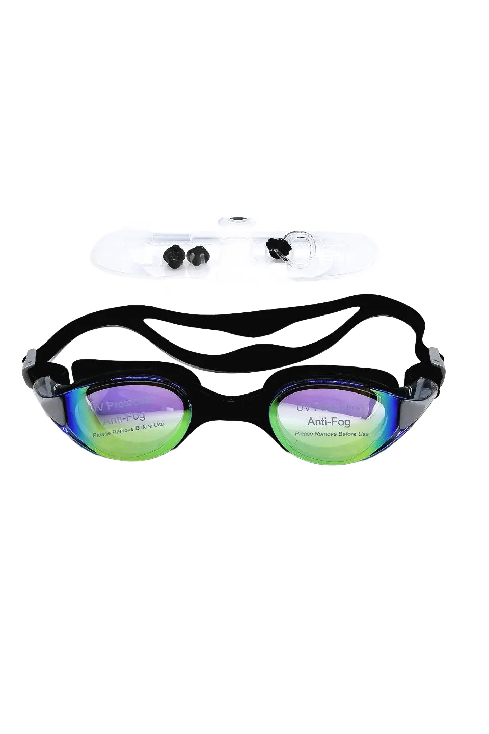 Очки для плавания MC1970 Leacco one size Черный 13658 