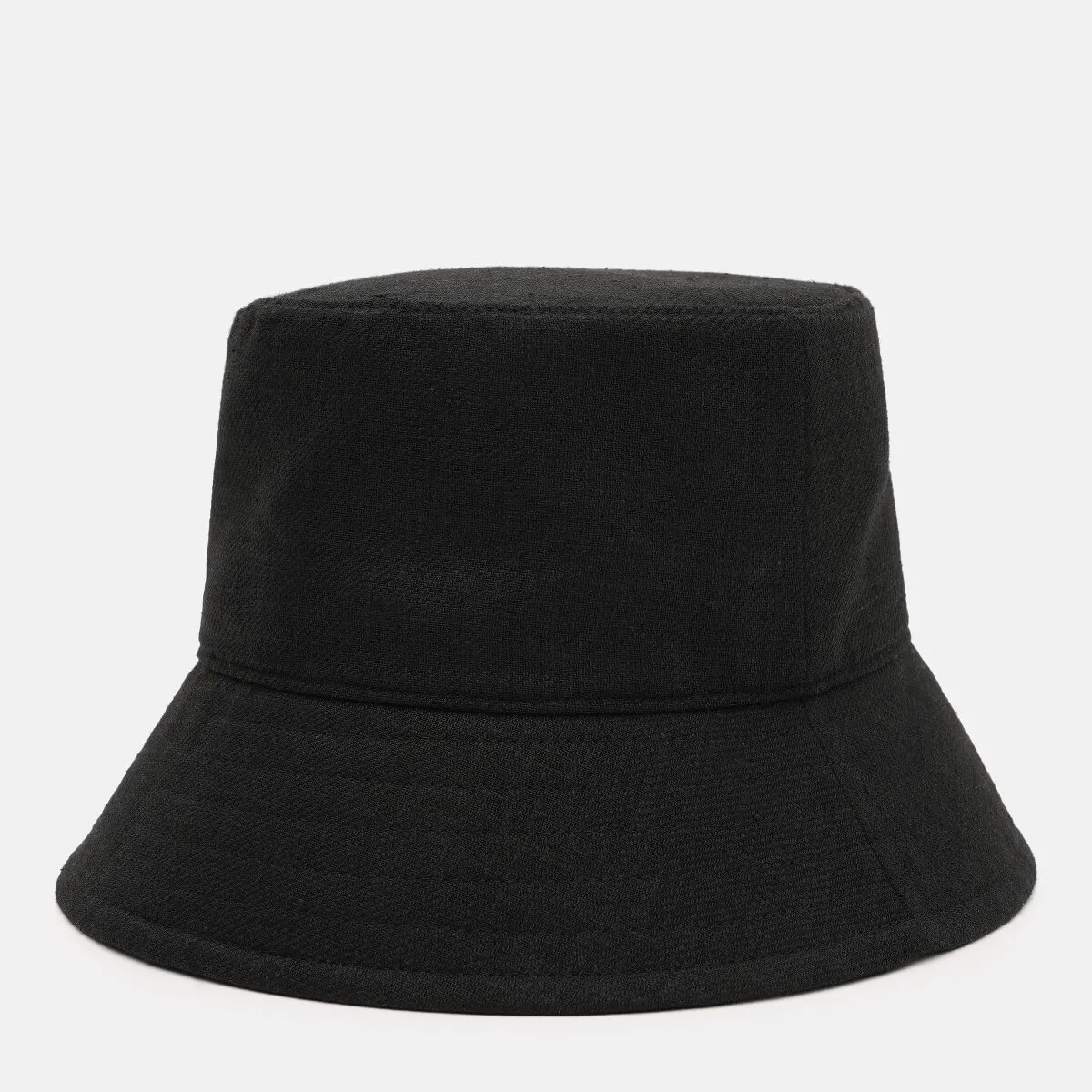 Панама лляна однотонна Bucket Hat Fortune 55-56 Чорний 