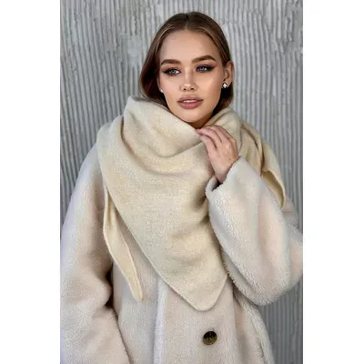 Косынка бактус шарф ангоровый Margot Cascona one size Бежевый