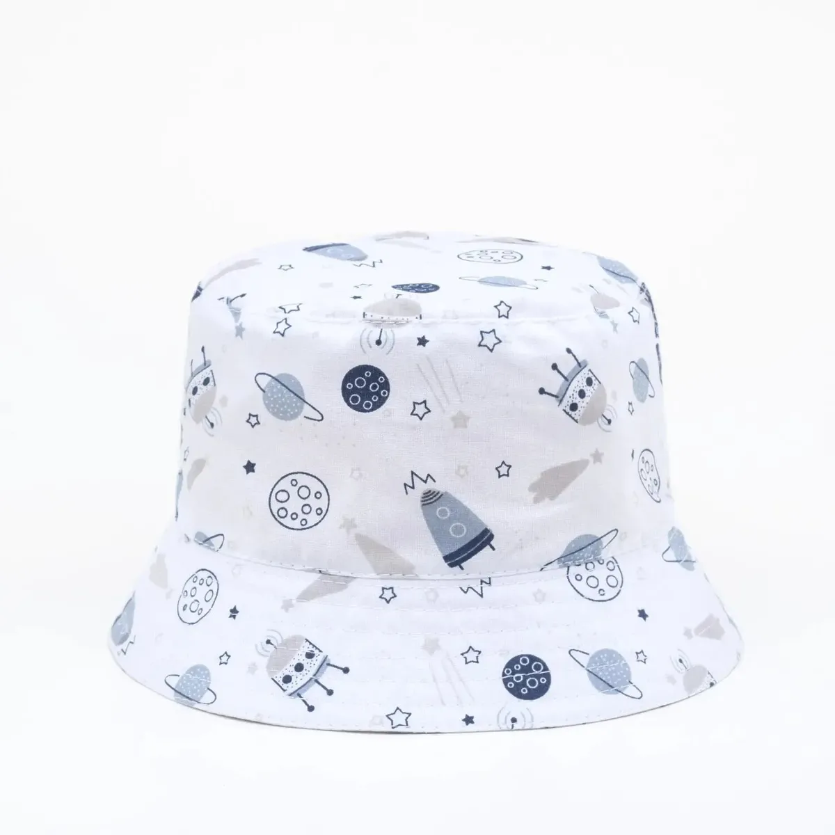 Панама бавовняна на зав'язки з принтом Космос AOLIKA 44 Білий 14166 