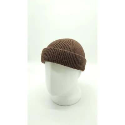 Шапка короткая вязаная с манжетом VILSS 52-60 Черный БОБИ