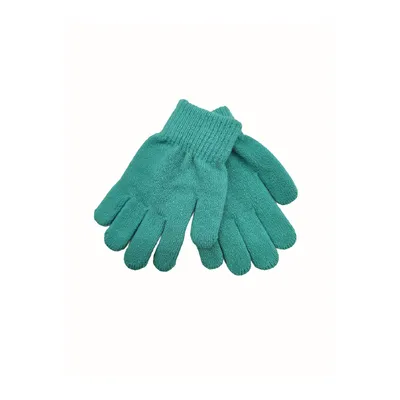 Рукавиці дитячі одинарні з нашивкою на вік 2-4 роки Зелений 15746