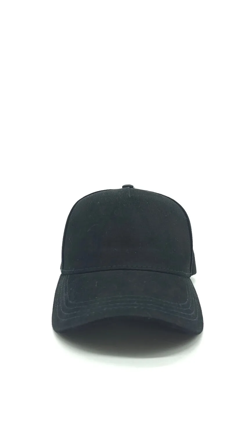 Бейсболка американка бавовняна однотонна Fortune 55-56 Чорний 