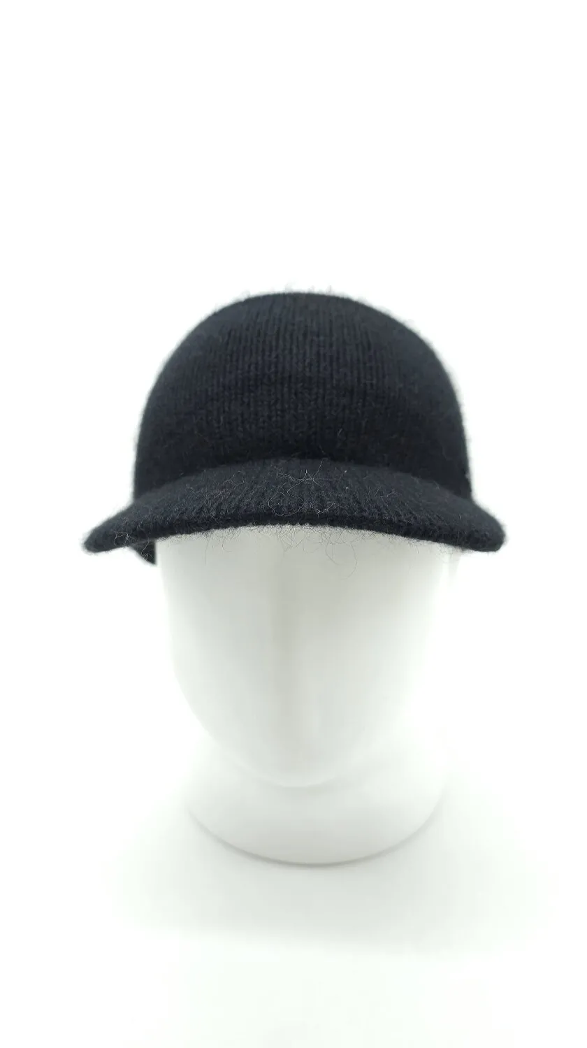 Набір капор капюшон ангоровий та пов’язка з дашком Космополітен Malisa 54-60 Чорний 