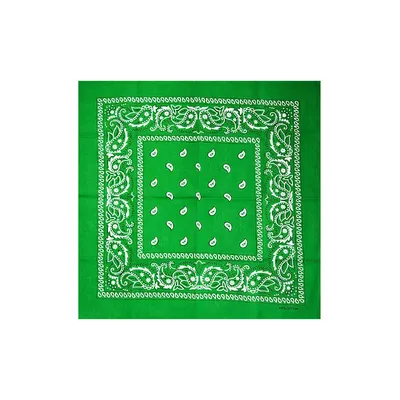 Бандана хустка пов’язка “турецький огірок” 55х55 Зелений