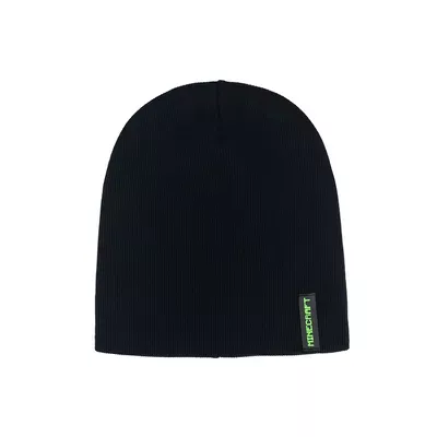 Шапка трикотажна в рубчик з нашивкою Майн Talvi 52-54 Чорний