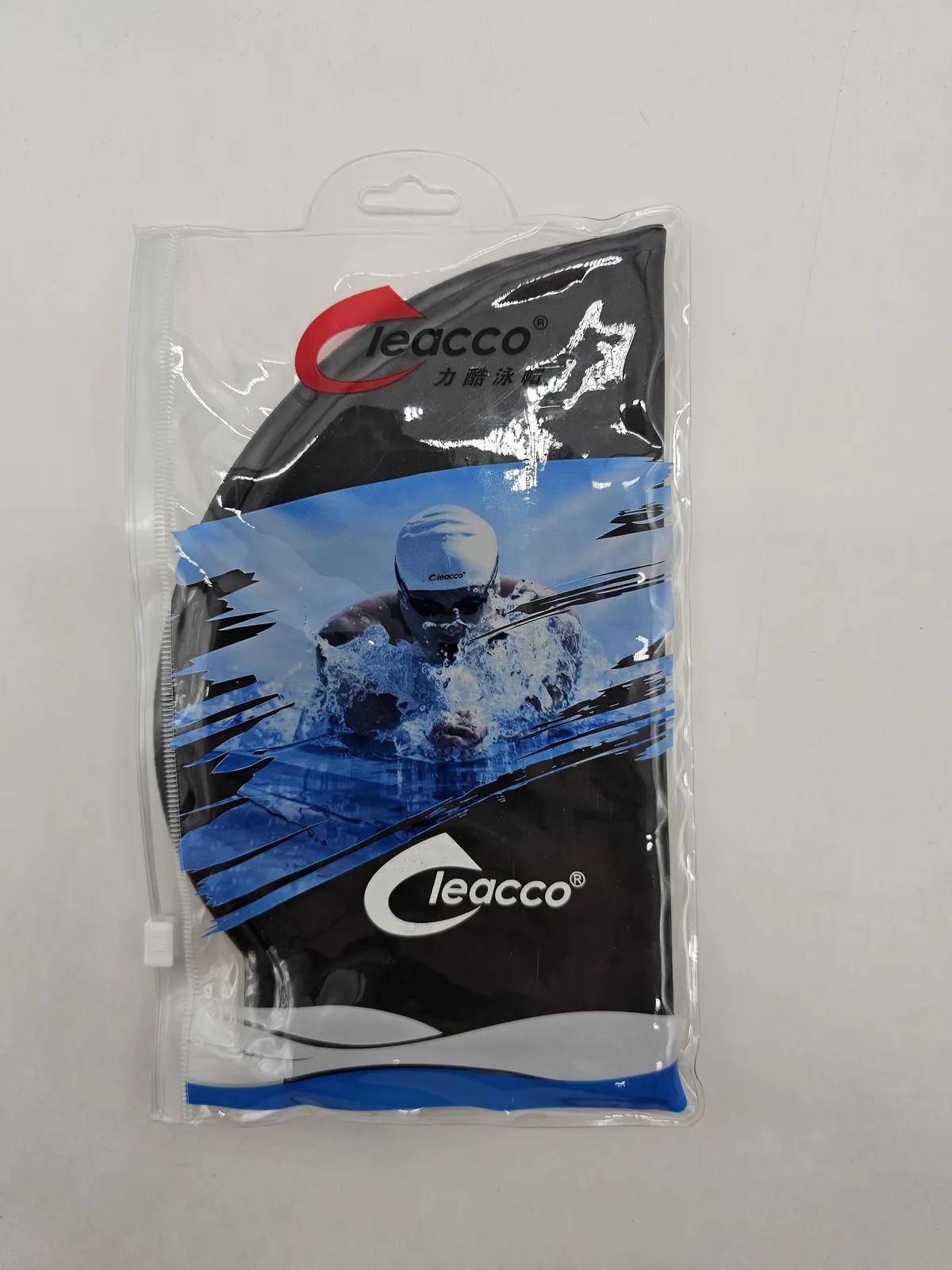 Шапка для плавання силіконова Leacco 55-58 Чорний 