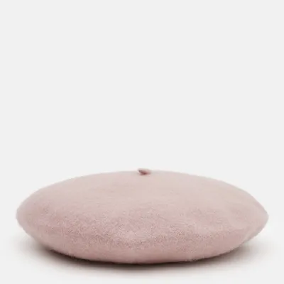 Берет класичний однотонний вовняний 56-58 Fortune Пудровий