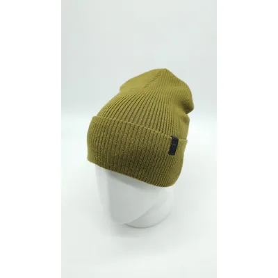 Шапка лопата подвійна подовжена дрібної в’язки FOLK HOOK 52-57 Хакі