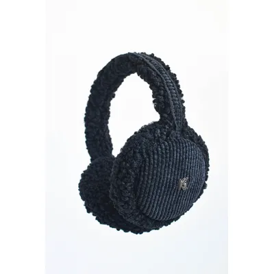 Навушники хутряні з регулятором TEDDY з вельветом 0220-1 KENT&AVER one size Чорний