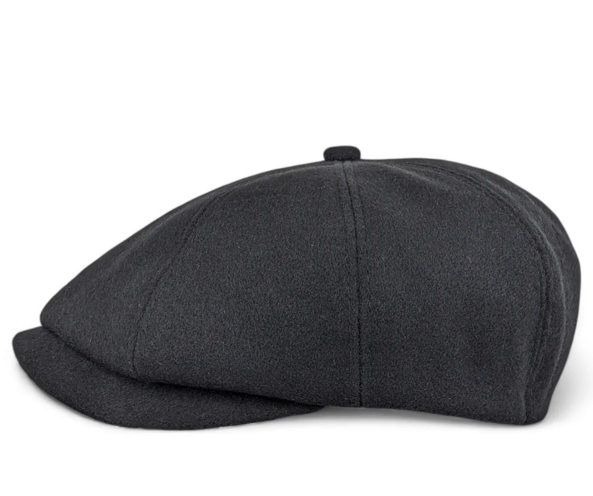 Кепка восьмиклинка хулиганка кашемировая NewBoy Гетсби VladAltex 56 Черный 07-46 