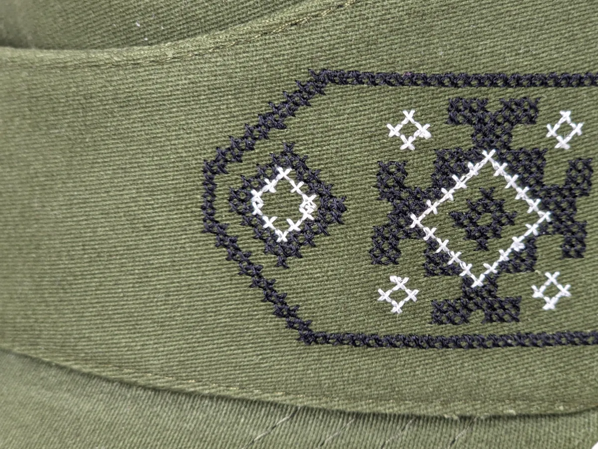 Кепка німка мазепинка бандерівка бавовняна з кокардою VladAltex 56 Оливковий 29-460-19 