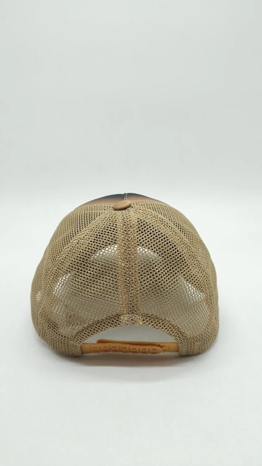 Бейсболка з сіткою та малюнком BMW 52-55 Бежевий 