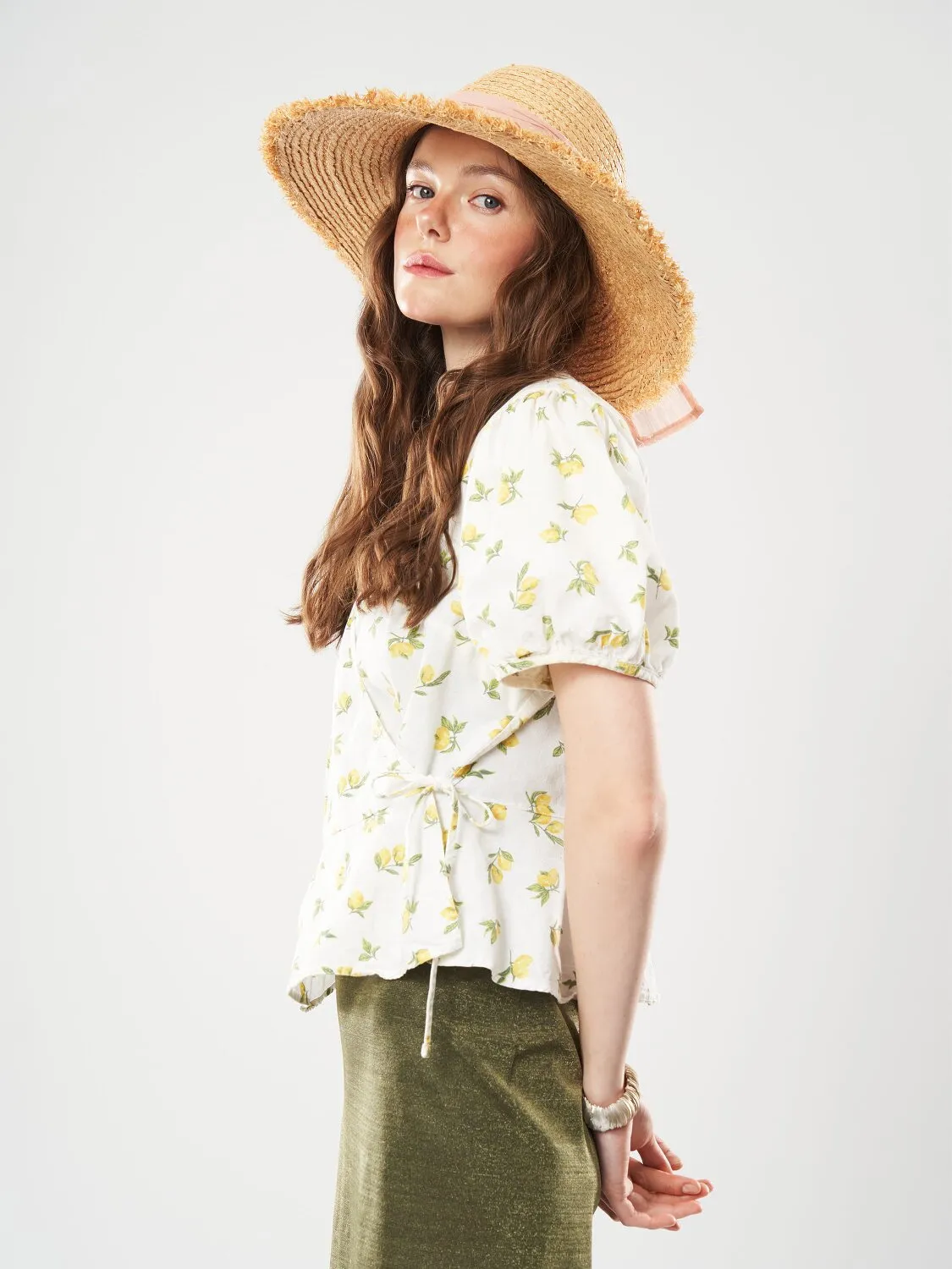 Капелюх солом’яний з стрічкою та бахромою Fortune 54-57 Бежевий з рожевим SM449 