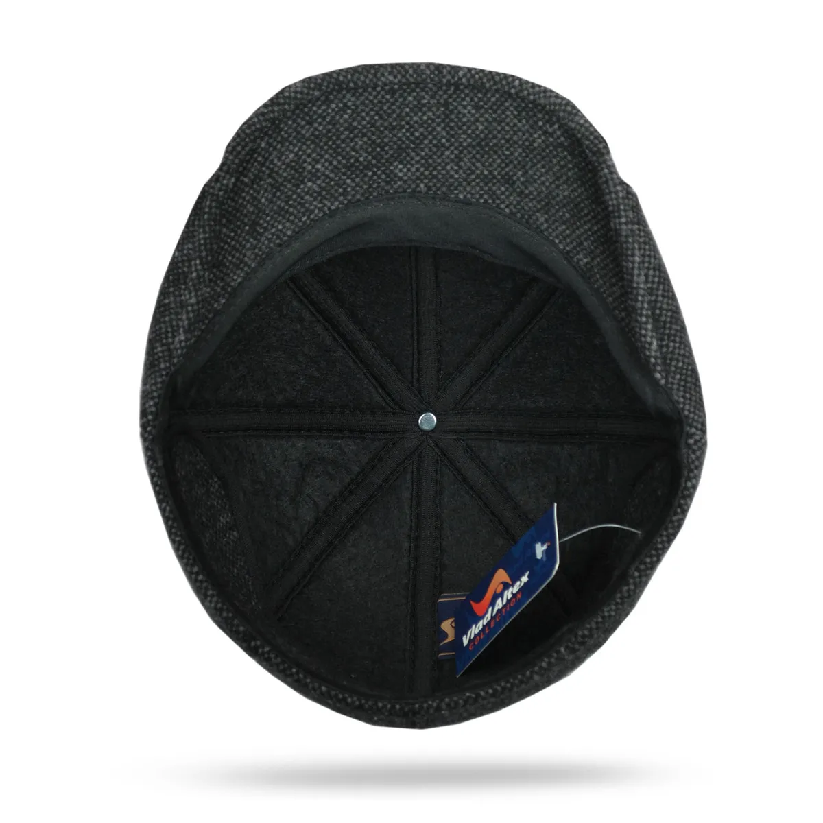 Кепка восьмиклинка твідова VladAltex 55 Темно-сірий 107-28 