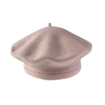 Берет з вовни класичний Flora Tonak 11 Пудровий 16295
