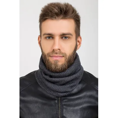 Снуд однотонний дрібної в’язки Tony Buff Cascona one size Сірий