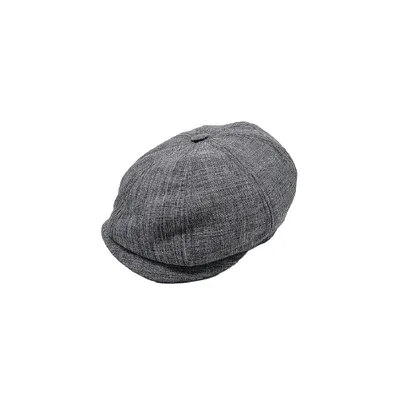 Кепка восьмиклинка хуліганка лляна 56 Темно-сірий 13789