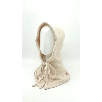 Капор капюшон ангоровий з блискавкою ОРЛЕАН Malisa 54-60 Крем-брюле