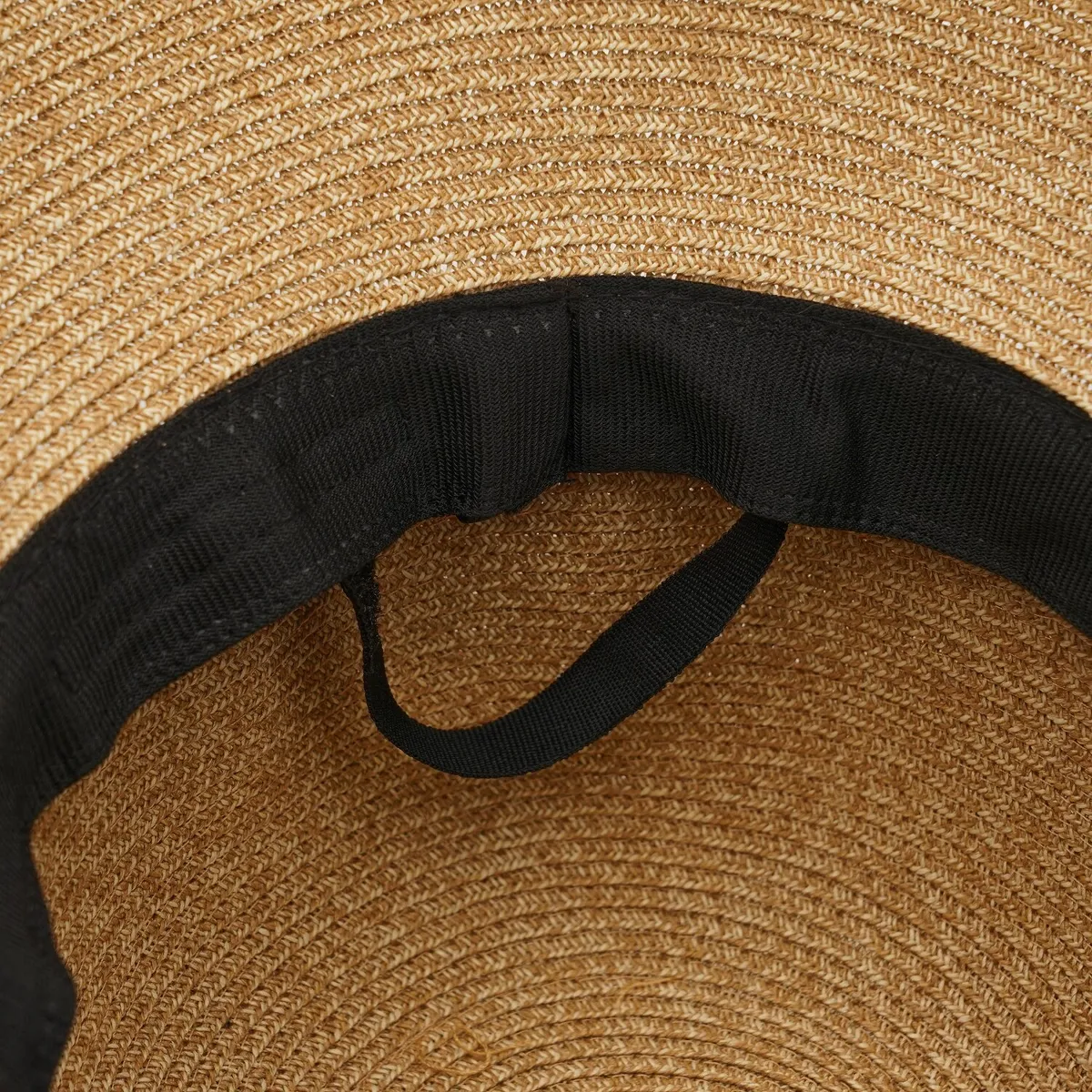 Капелюх канотьє з зігнутими вгору полями Fortune 55-58 Бежевий з коричневим SM385 