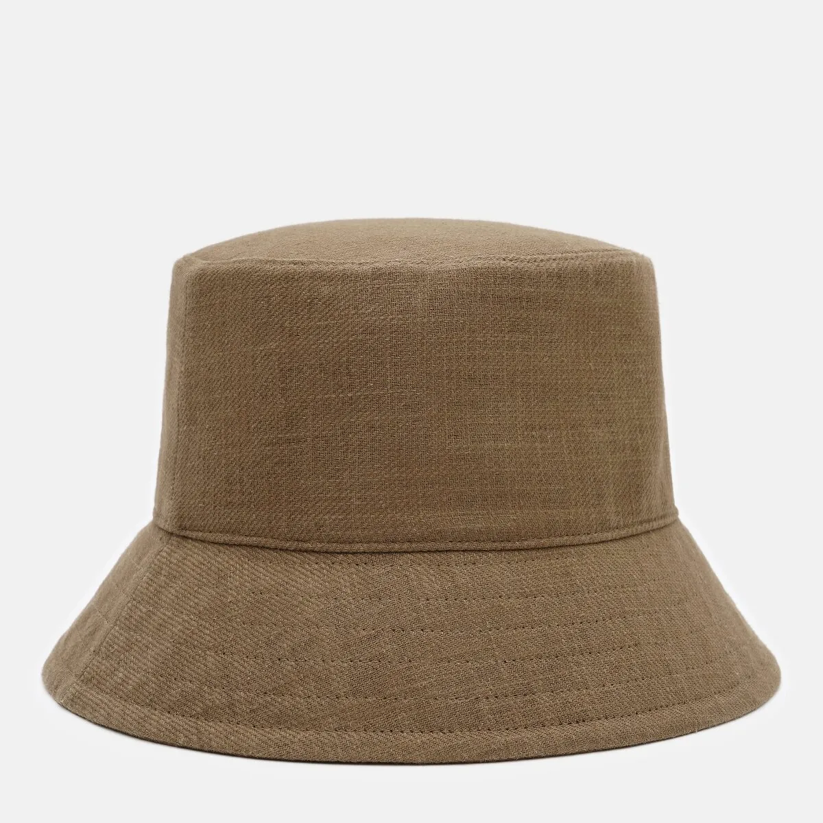 Панама лляна однотонна Bucket Hat Fortune 55-56 Коричневий 