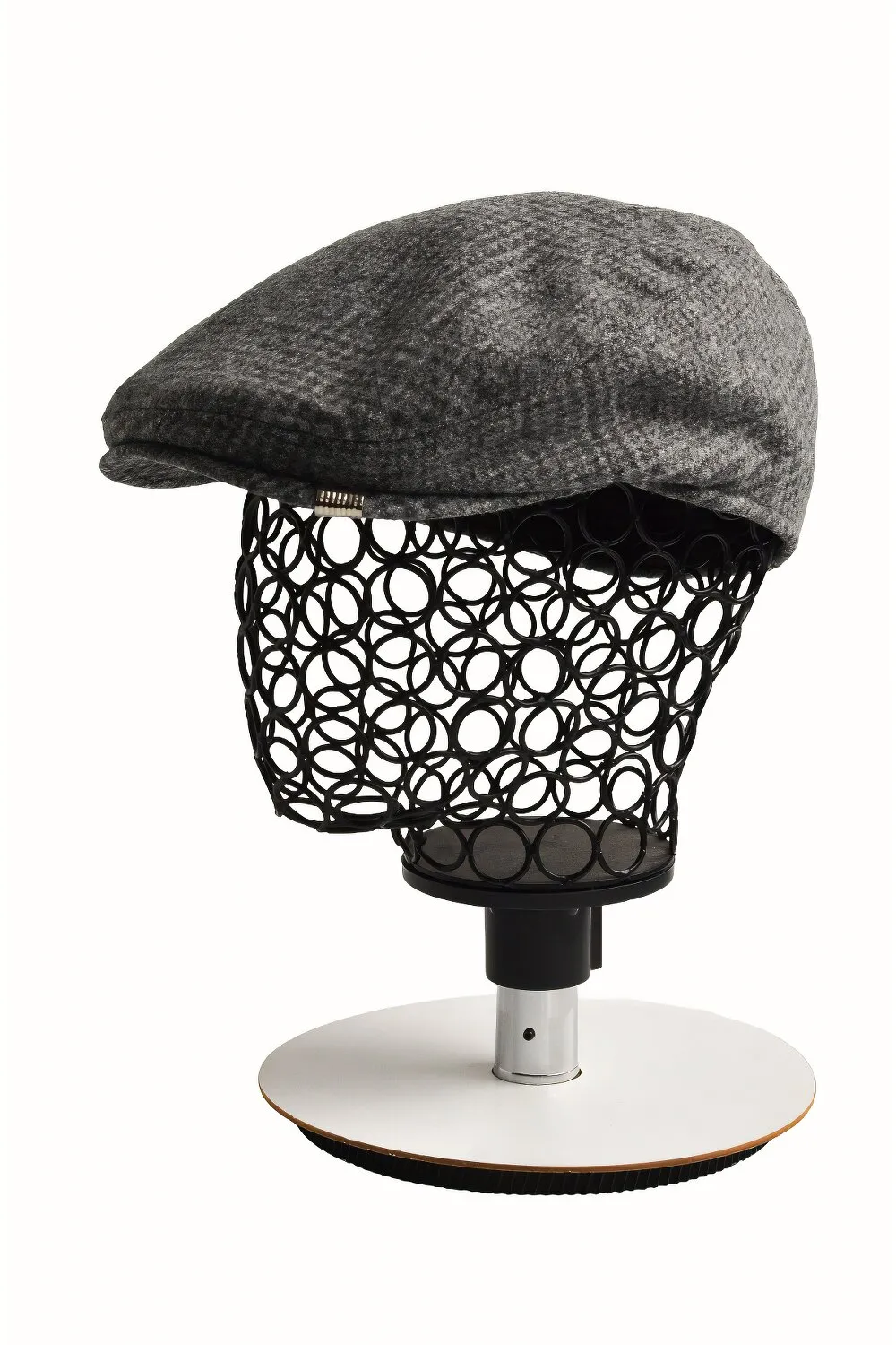 Кепка пряма реглан кашемірова в клітинку KENT&AVER 56-57 Сірий 8103 