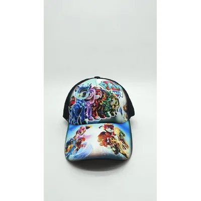 Бейсболка з сіткою та малюнком Собачий патруль PAW PATROL 52-55 Чорний 14205