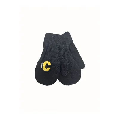 Рукавиці варежки дитячі одинарні з логотипом “C” 3-6 років Чорний з жовтим 11989
