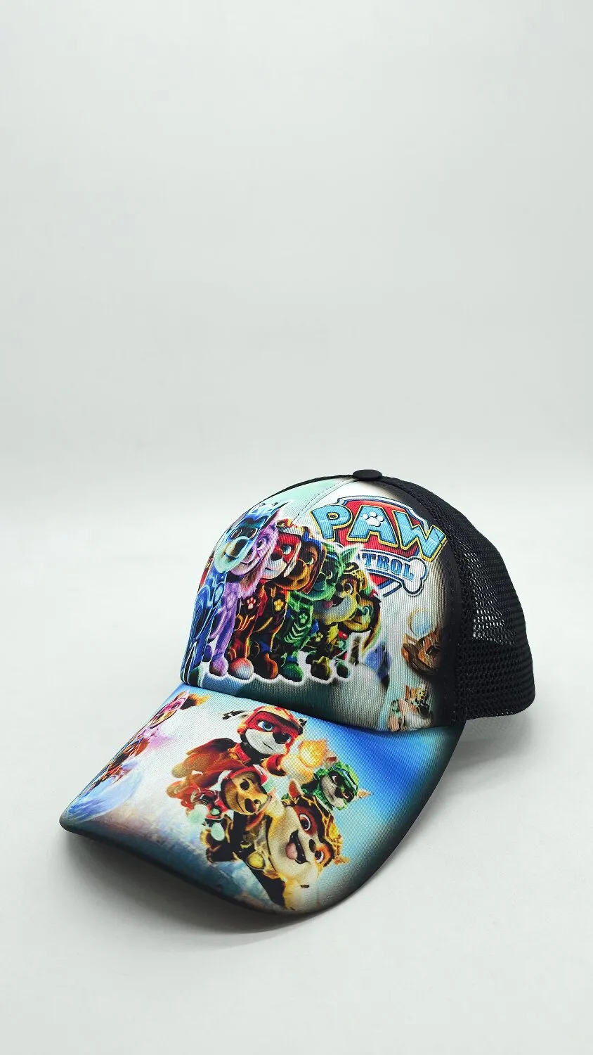 Бейсболка з сіткою та малюнком Собачий патруль PAW PATROL 52-55 Чорний 14205 