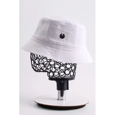 Панама бавовняна однотонна з кишенею Пірсинг KENT&AVER 55 Білий 2207