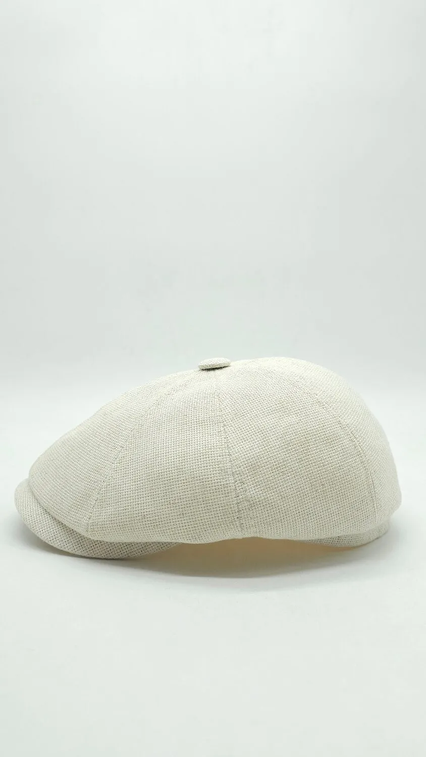 Кепка восьмиклинка хулиганка с канвы с ножкой CH 55 Бежевый 