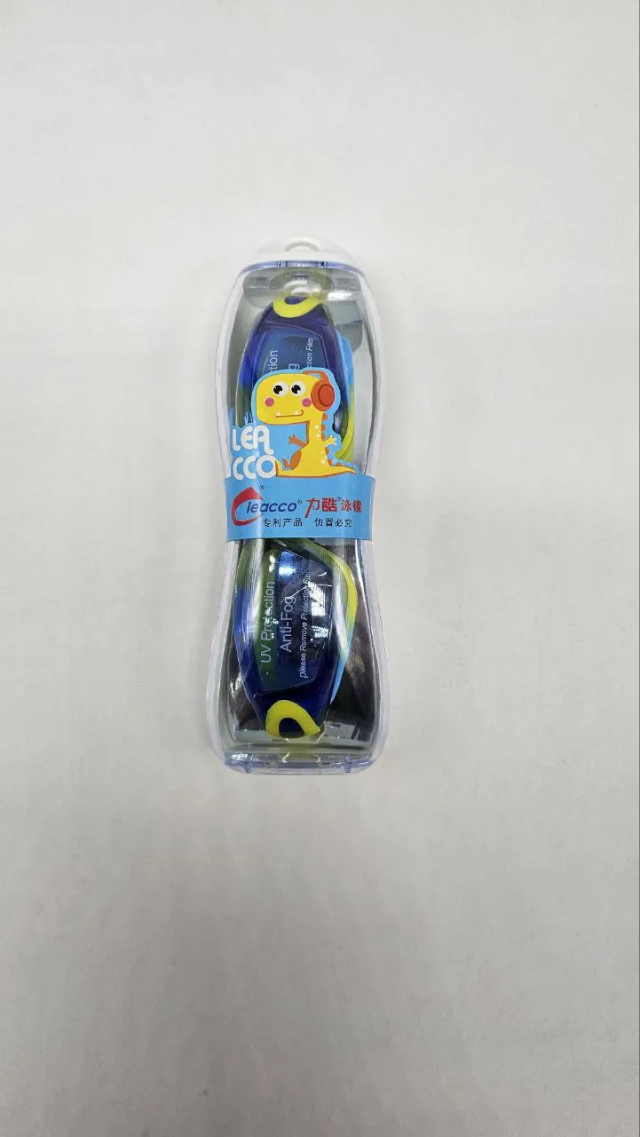 Очки для плавания для мальчика Leacco one size 50-54 Синий с салатовым SG1870 
