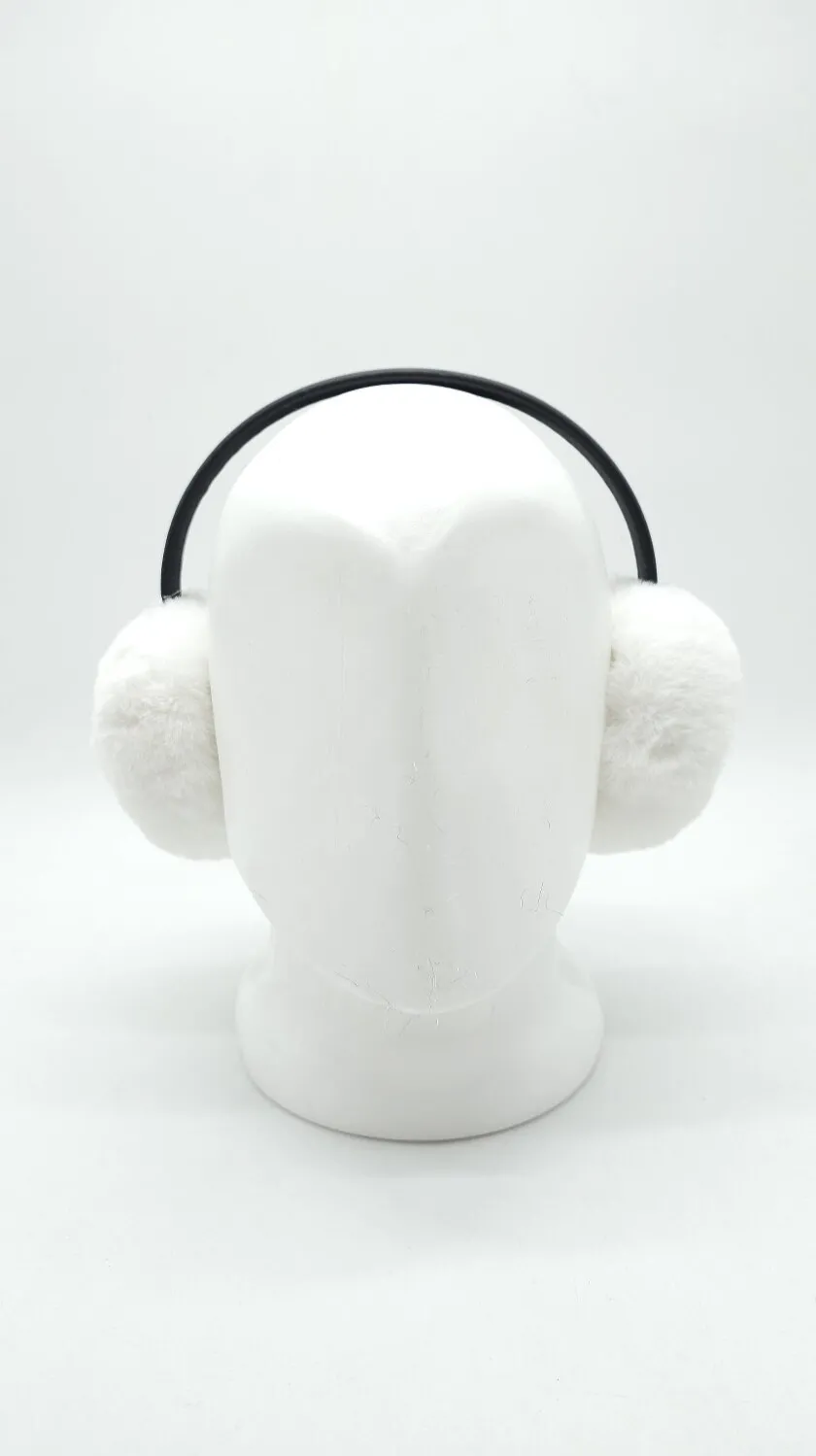 Наушники детские меховые с шиншилы SumWin one size Белый 06502 