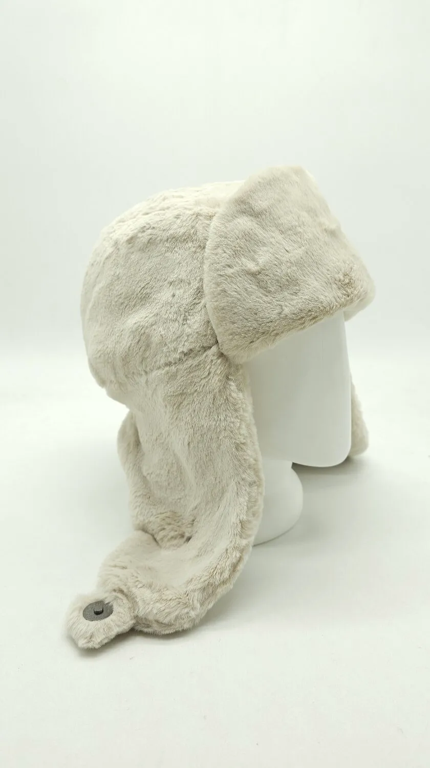 Вушанка хутряна на застібку 55-58 Топлене молоко 