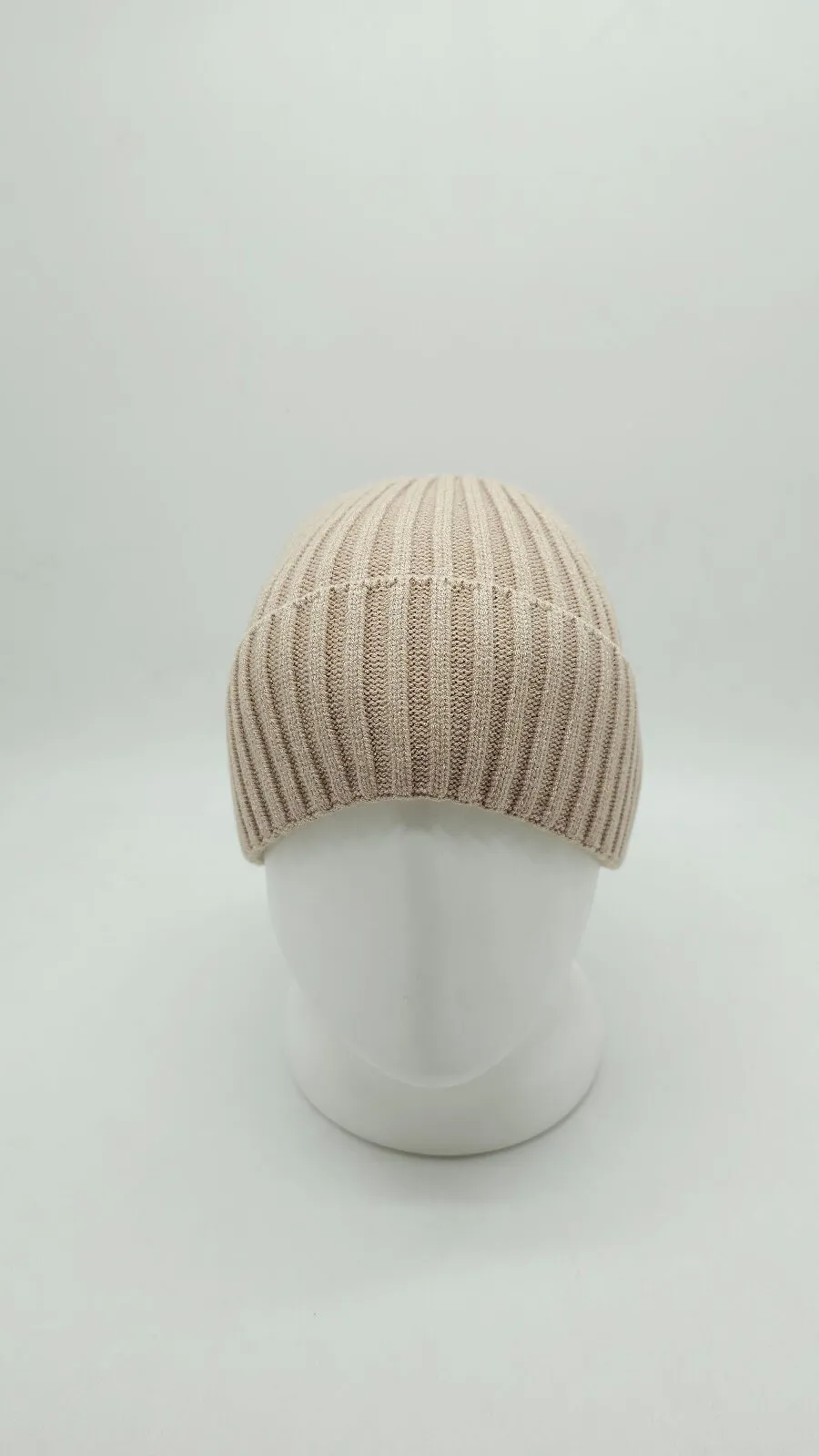 Шапка вязаная одинарная с отворотом 9286 Glory Kids 56-60 Карамель 