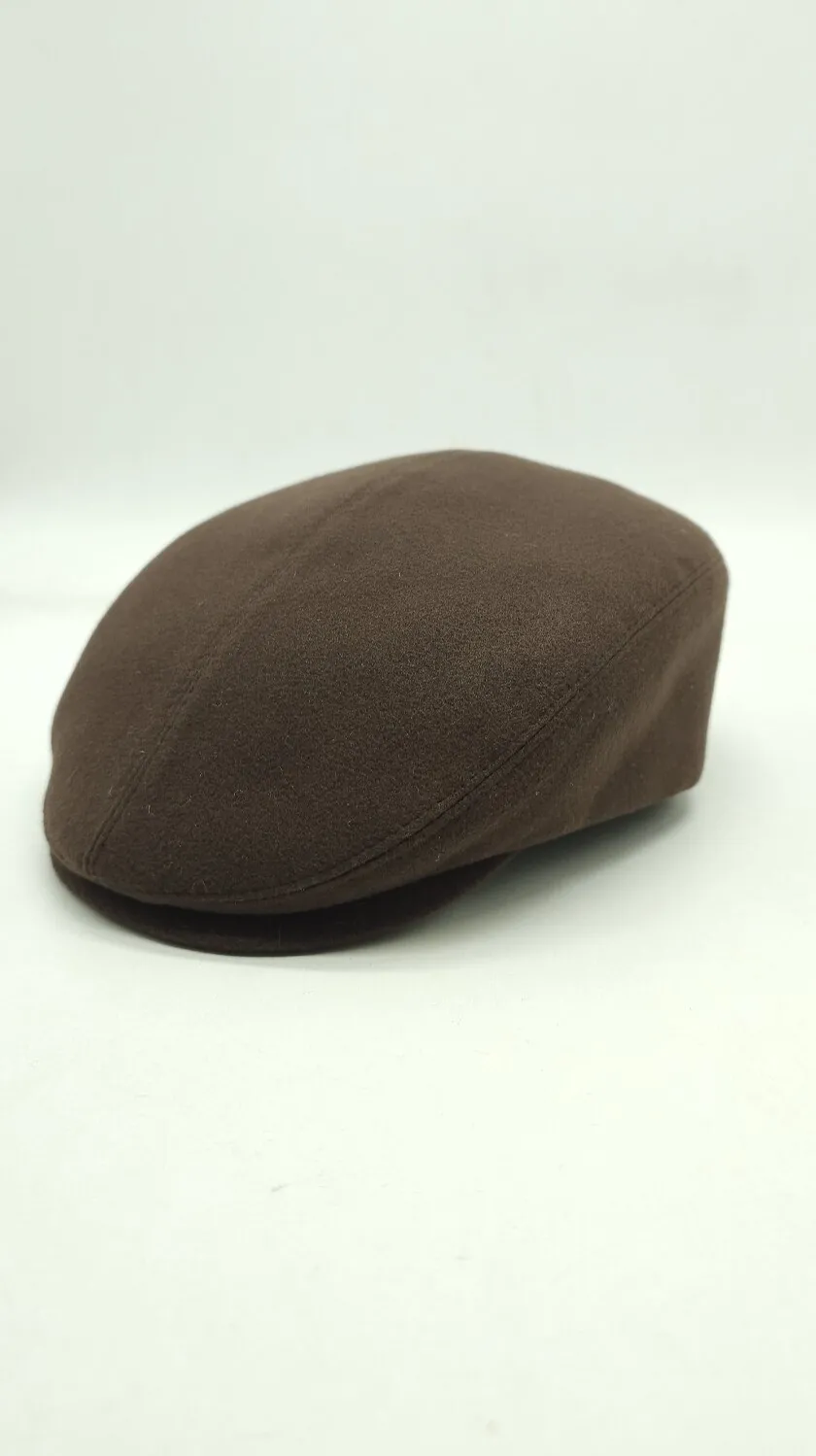 Кепи кашемировое Flat Cap 56-58 Шоколад 