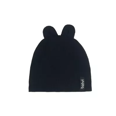 Шапка трикотажна з вушками Зайка Talvi 40-42 Чорний 14670