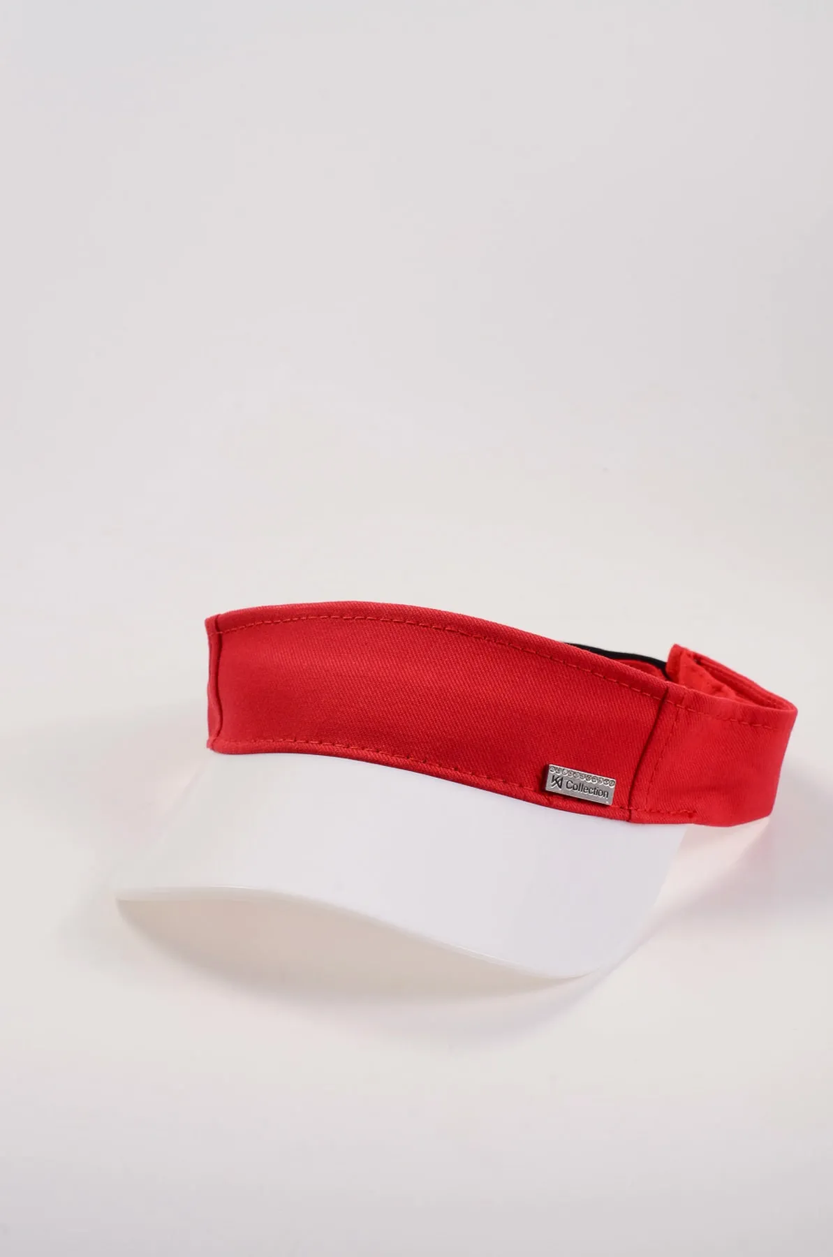 Козырёк тенисный с силиконовым козырьком KENT&AVER 55-59 Красный с бежевым 13529 