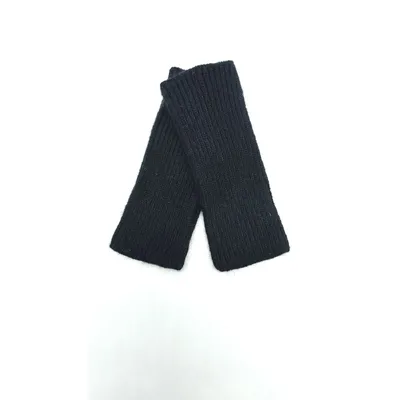 Рукавиці мітенки жіночі одинарні в’язані КІРА Malisa one size Чорний