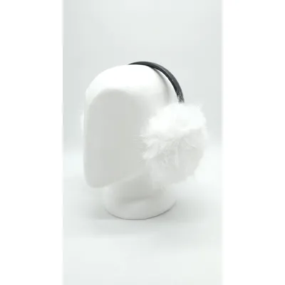 Наушники детские меховые с песца SumWin one size Белый GMN05