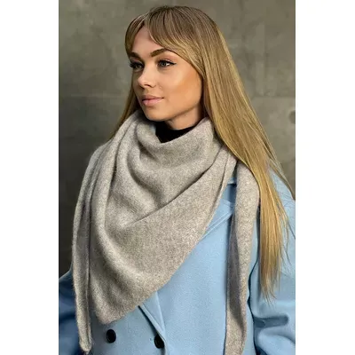 Косынка бактус шарф ангоровый Helly Cascona one size Перламутровый