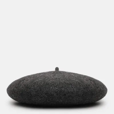 Берет класичний однотонний вовняний 56-58 Fortune Темно-сірий